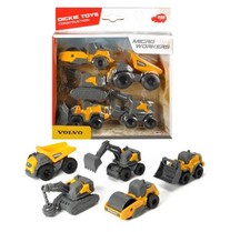 5er-Pack Volvo-Baufahrzeuge