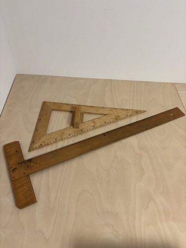 Vintage geodreieck lineal - geodreieck,