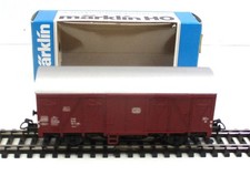 Spur H0 Märklin 4411 Gedeckter Güterwagen Schlusslicht OVP (3810k)