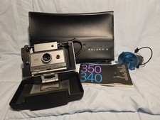 Polaroid 350 Automatic Land Camera + Tasche + Lampe und Anleitung Top Zustand