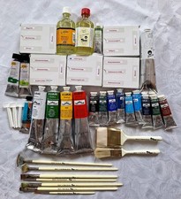 Bob Ross Set Blumen Farben Pinsel Malmittel Lukas Berlin Cobra Schmincke