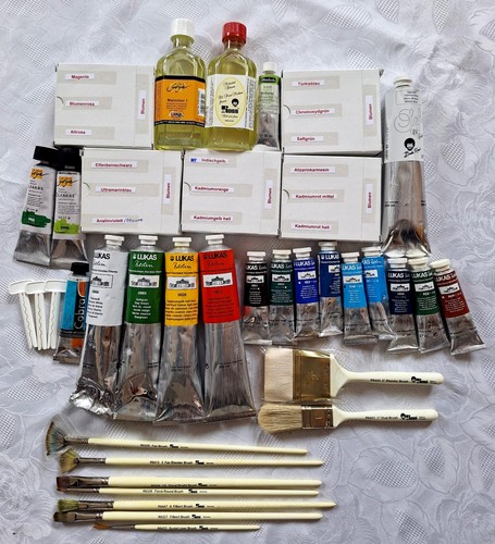 Bob ross set blumen - blumen, farben