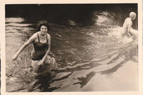 Vintage foto hübsche frau - foto, im