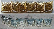 Feuerwehr metallsterne gold - 6x,