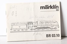 Märklin H0 Anleitung für 37911  Dampflok  Stromlinienlok  BR 03.10    (326525)
