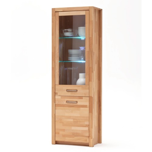 Vitrine fenja kernbuche massiv - vitrine,