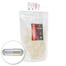 Leerkapseln Gelatine | 1000 Stück | Gr 0 | ganze Kapseln leer