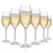 6x Pommery Champagner Flöte