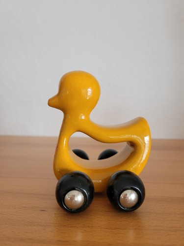 Steiff holz ente - holz, rädern
