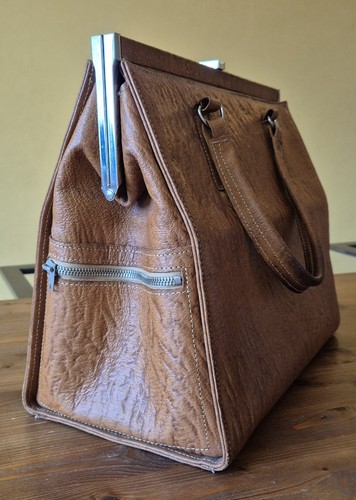 Leder handtasche vintage - handtasche,