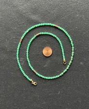 Chrysopras-Kette aus Polen