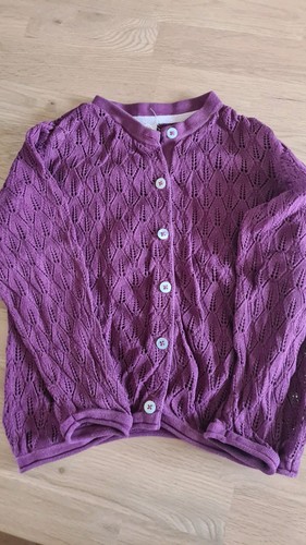 Strickjacke alana 116 lila - strickjacke,