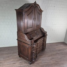 25694 Sekretär Barock 1750 massiv Eiche Antik