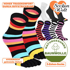 5 Zehen Damen Zehensocken
