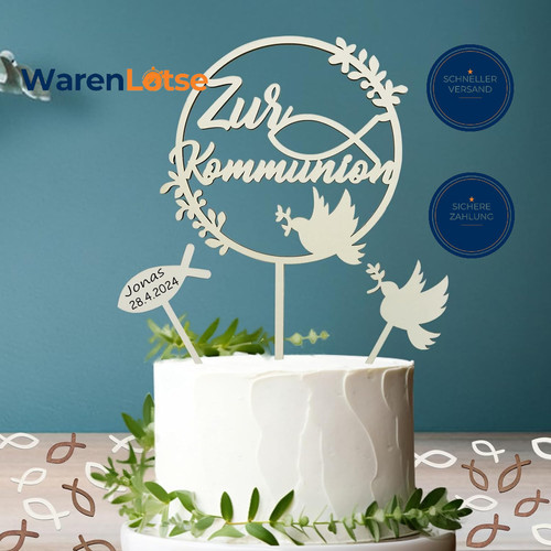 Tortendeko kommunion set - tortendeko,