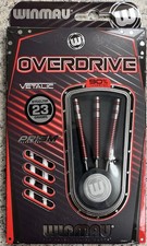 Winmau Steeldarts „Overdrive“ 23g, 90% Tungsten Dartpfeile Darts Set 