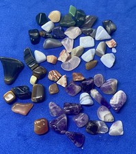 kleine Mineralsteine - verschieden, getrommelt