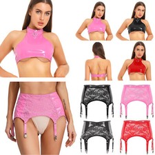 Damen Halter Crop Top/Spitze