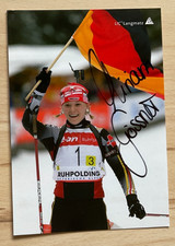 Miriam Gössner Neureuther original signierte Autogrammkarte Ak Biathlon 2. OS WM