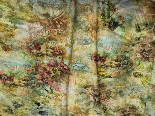 Viskose jersey blumen - blumen, vintage