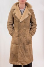 Vintage Ledermantel Natur