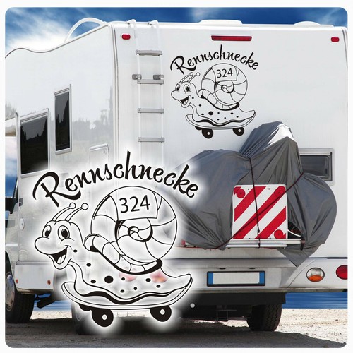 Rennschnecke sticker auto - rennschnecke,
