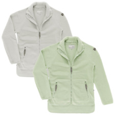 Baumfuchs Damen Fleecejacke Uni mit Stehkragen Berberfleecejacke Reißverschluss