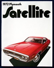 Prospekt brochure 1972 Plymouth Satellite  Road Runner (USA)     