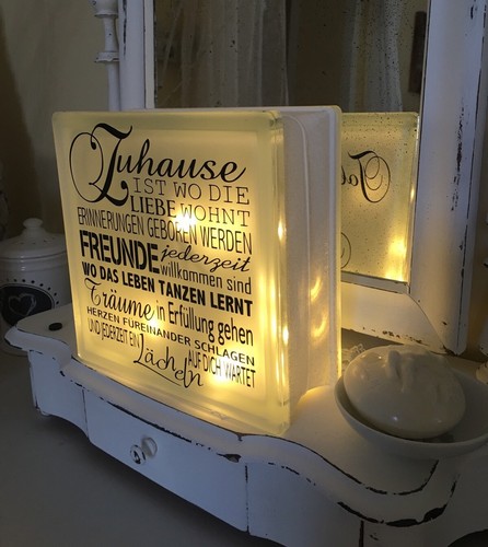 Lampe top geschenk glas - top, geschenk!