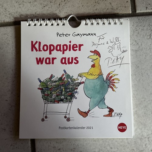 Signierter kalender 2021 von - ,