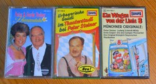 3 Musikkassetten PETER STEINER, Theaterstadl, Münchener Originale, Heimatmelodie