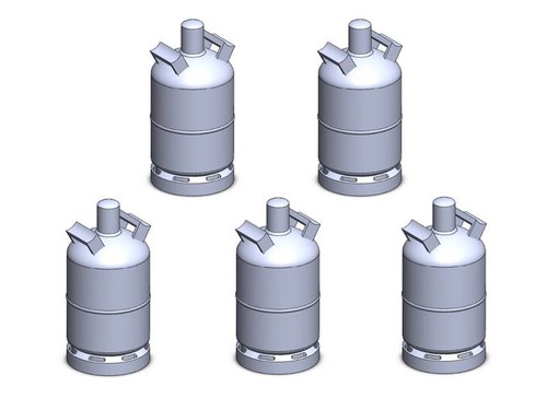 Gasflasche 5 stück - 11,