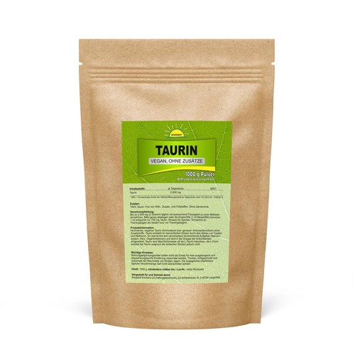 Taurin veganes pulver - pulver, ohne