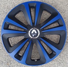 4 Alu-Design Radkappen TERRA RING schwarz/blau 14 Zoll Renault
