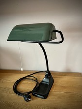 Bünte Und Remmler Design Schreibtisch Leuchte Vintage Grün Emaille 1920-1949