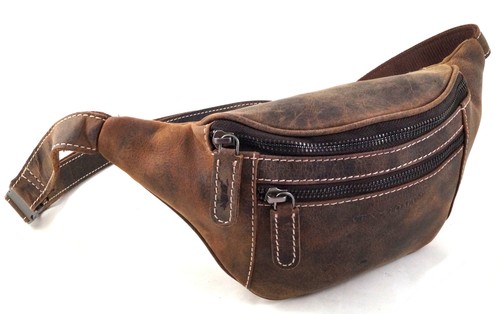 Flache vintage bauchtasche - flache,