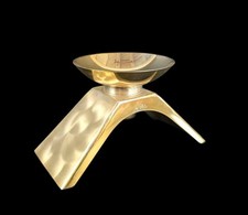 WMF Turmmarke Kerzenhalter - Ikora Serie Radtke - 7 cm - Vergoldet