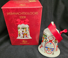 Hutschenreuther Weihnachtsglocke Glocke 2008 Jahresglocke in der Holzwerkstatt