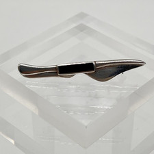 925 Silber Brosche schwarzer