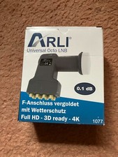 Octo LNB Sat Digital 8 Teilnehmer inkl. Wetterschutz UHD 4K 0.1 dB vergoldet