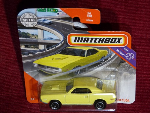 Matchbox plymouth 1970 cuda - matchbox,