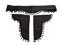 Set Schwarze Öko-Leder