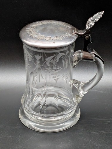Bier krug glas schliff - glas,