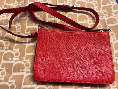 Preloved burberry red leather - burberry,