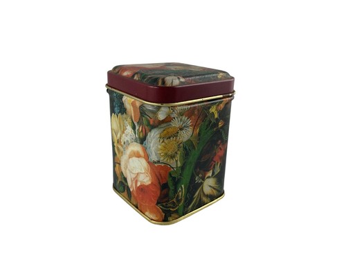 Kleine teedose blech blumen - kleine,