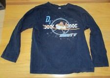 Disney Planes Langarmshirt Gr. 122/128 blau Motiv Dusty Langarm Longsleeve