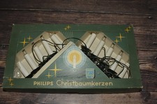 alte Philips Christbaumkerzen, Lichterkette, Weihnachtsbaumbeleuchtung