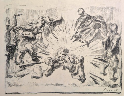 Original lithographie 1916 - lithographie.,
