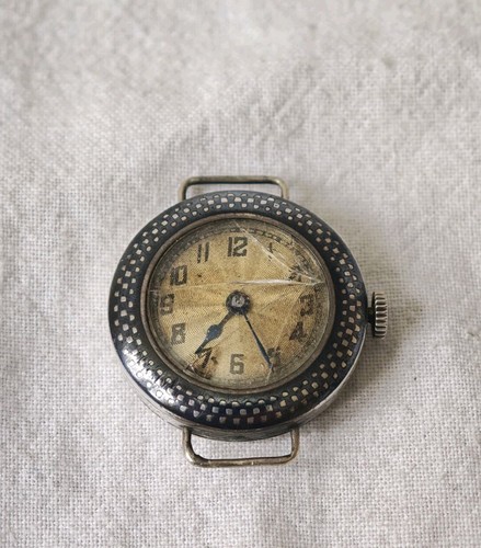 Alte armbanduhr 800 silber - 800,