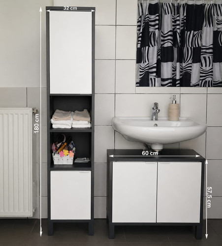 Badmöbelset tlg - badmöbelset, 2-tlg.